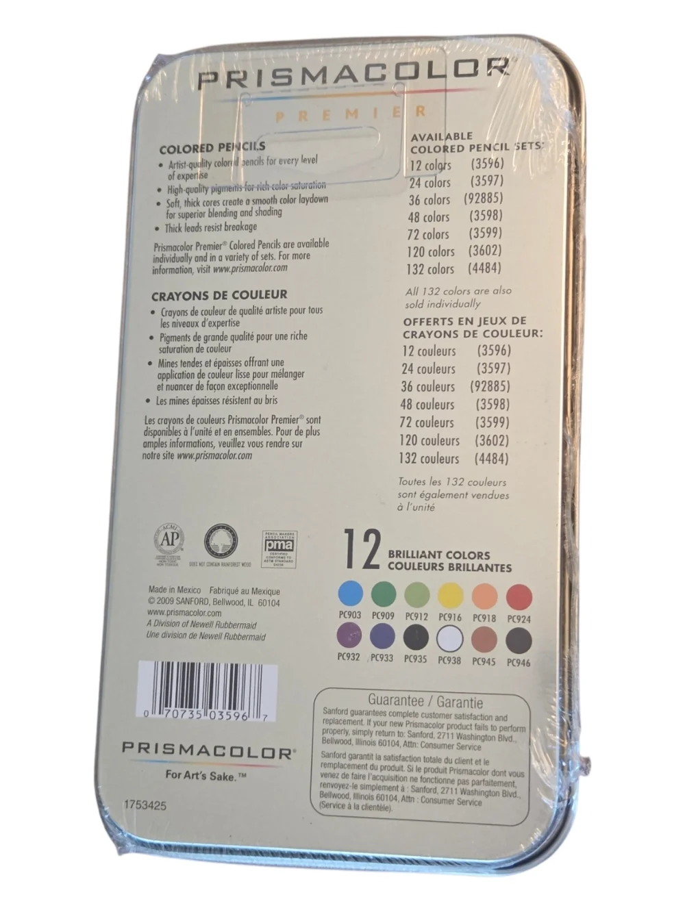 LOT OF 2 Sets New Sealed Colored Pencils Prismacolor Premier 12 and NPW 50/50 24